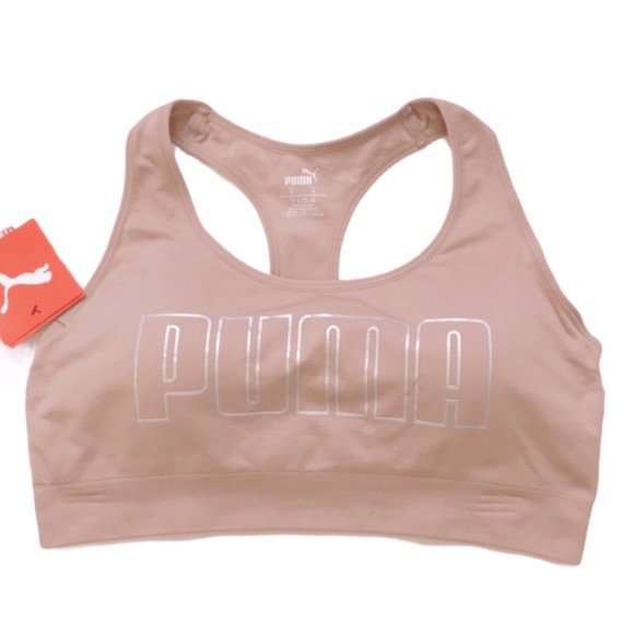 Puma Other - NWT PUMA Natural Seamless Graphic Logo Sports Bra